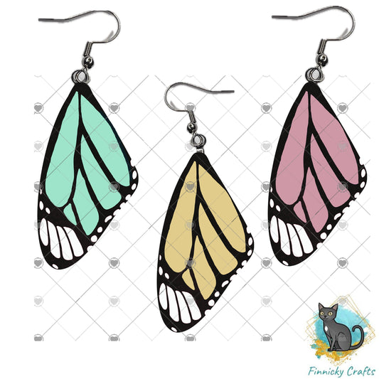 Butterfly Wing Shape, Pastel Butterfly wings, Sublimation, Digital, PNG, Design, Download
