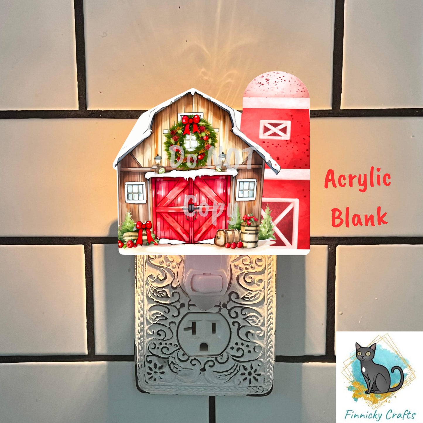 Barn Silo, Christmas, Winter, PNG, Design, Download, Door Sign, Ornament, Sublimation, Acrylic, MDF, DTF, earrings, sign.