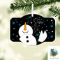 Rounded plaque, Snowman, Christmas ornament, Sublimation, Digital, PNG, Design, Download Only, Ornament, Decoration, Sign