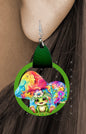 Mushroom Earrings Sublimation, Digital, PNG, Design, Download