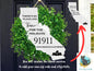 Customizable California State Shape, Home for the Holidays, Zip Code, Sublimation, PNG, Digital Download, Door Hanger, Ornament