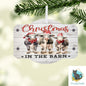 Plaque, Cows, Christmas ornament, lights, Sublimation, Digital, PNG, Design, Download Only, Ornament, Decoration, Sign, DTF