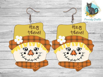 Scarecrow Head Design, Bundle, Fall, Plaid, Autumn, Cute, Sublimation, PNG, Digital Download, Earrings, Door Hanger, Decoration