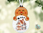 Gingerbread with Bulb, Snow Globe, Gingerbread Man, Digital, PNG, Design, Download, Door Hanger, Ornament, GG Sublimation Blanks