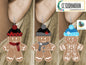 Gingerbread Beanie - Red plaid, black plaid, snowflake Earrings Digital Download- Earrings, Keyrings, Ornaments, Decorations