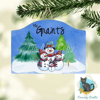 Rounded plaque,Snowman Family,Snowmen,Snow Place Like Home,Sublimation, Digital, PNG, Design, Download Only, Ornament, Decoration, Sign