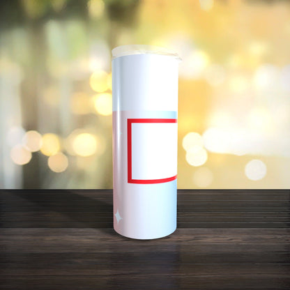 Customizable Spray Can Tumbler Template - Be Gone Template - Red White Blue - Digital Design - Sublimation Tumbler