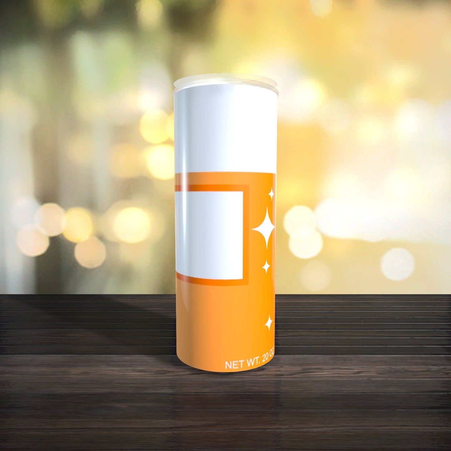 Customizable Spray Can Tumbler Template - Be Gone Template - Orange - Digital Design - Sublimation Tumbler