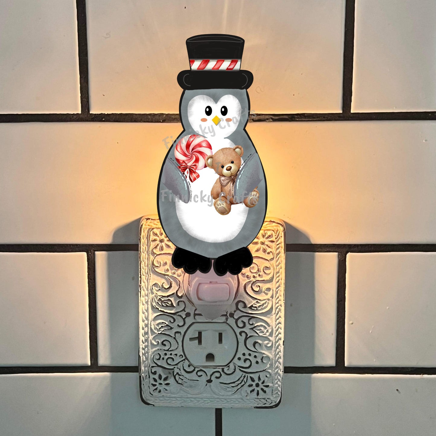 Baby Penguin Ornament,  Nightlight, Decoration, summer, Christmas, gift, Sublimation, Digital, PNG, Design, Download, MDF, Acrylic