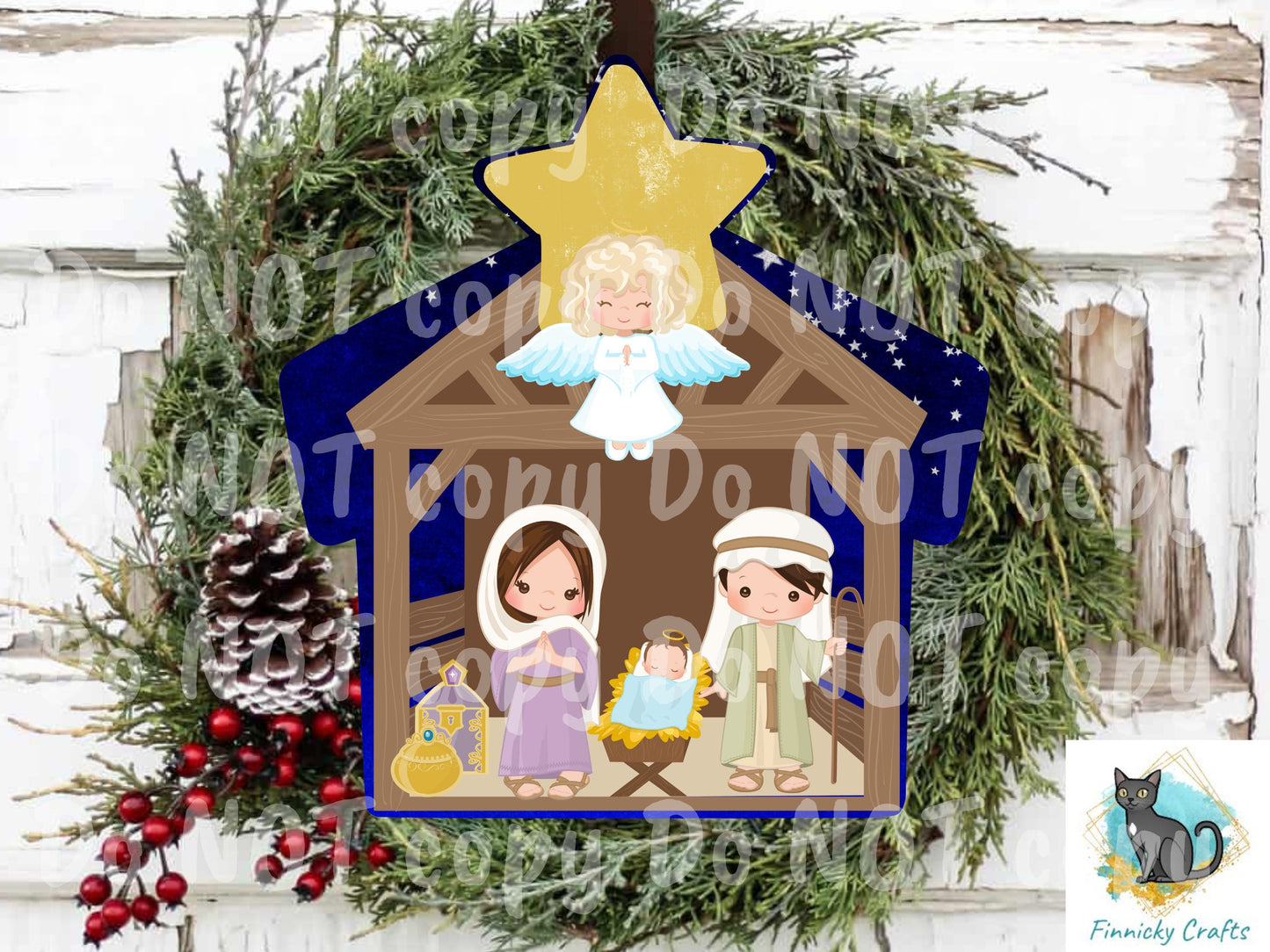 Nativity Scene/Creche, Gingerbread House, Red House Christmas Ornament, Earrings, Badge Reel, Decor, Decoration png
