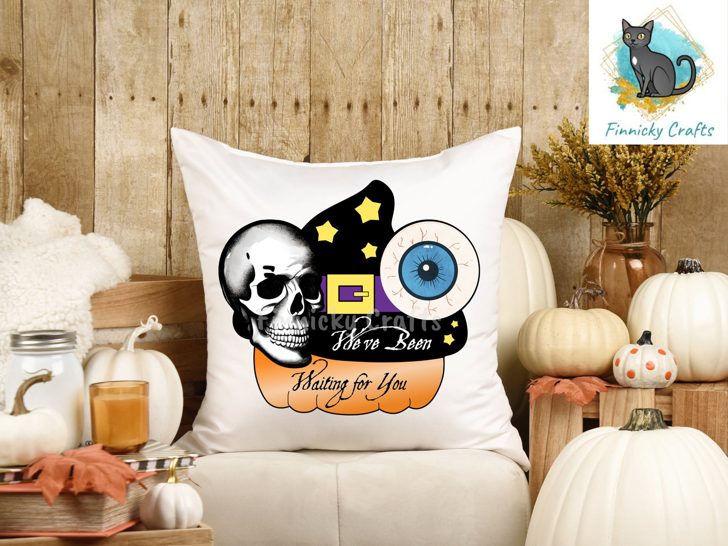 We've Been Waiting For You Creepy Sublimation Digital Design - With and without words