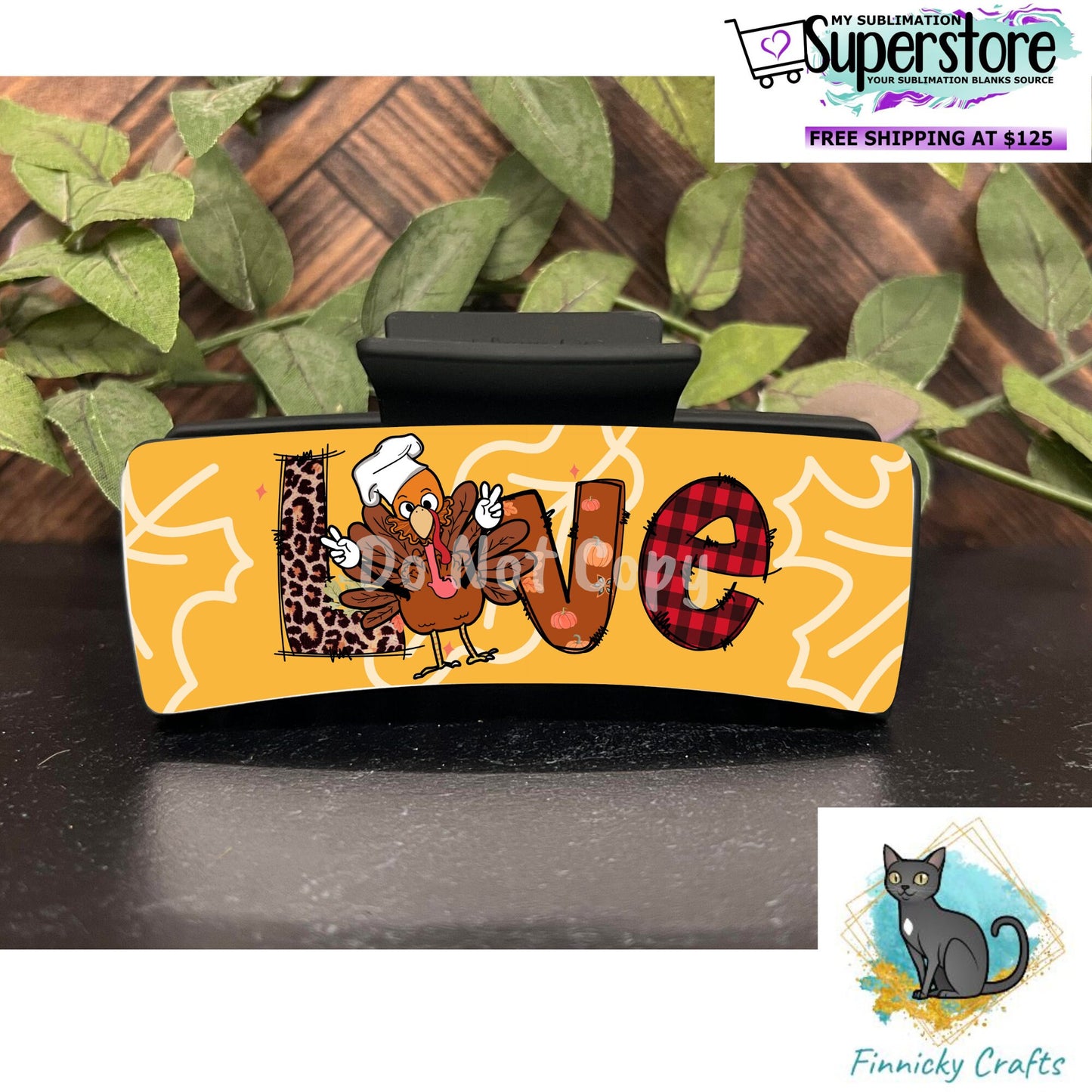 Large hair clip, small hair clip, earrings, Turkey, Love, Thanksgiving sublimation, png
