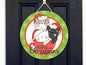 Meowy Christmas Round Sign - T-shirt - Hat - Pillow - Apron - Coaster - Cup - Bag - Ornament Design - Digital Download