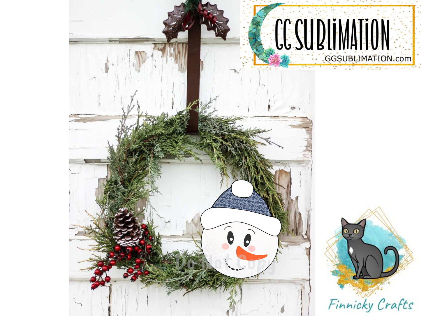 Snowman Design, Snowman Beanie, Winter, Bundle, Sublimation, Digital Design, PNG, Download, Decoration, Earring, Door Hanger, Ornament