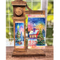 2-Piece, church winter scene, Oh Holy Night Interchangeable Christmas Sign Inserts, Sublimation, Digital, PNG, Design, Download
