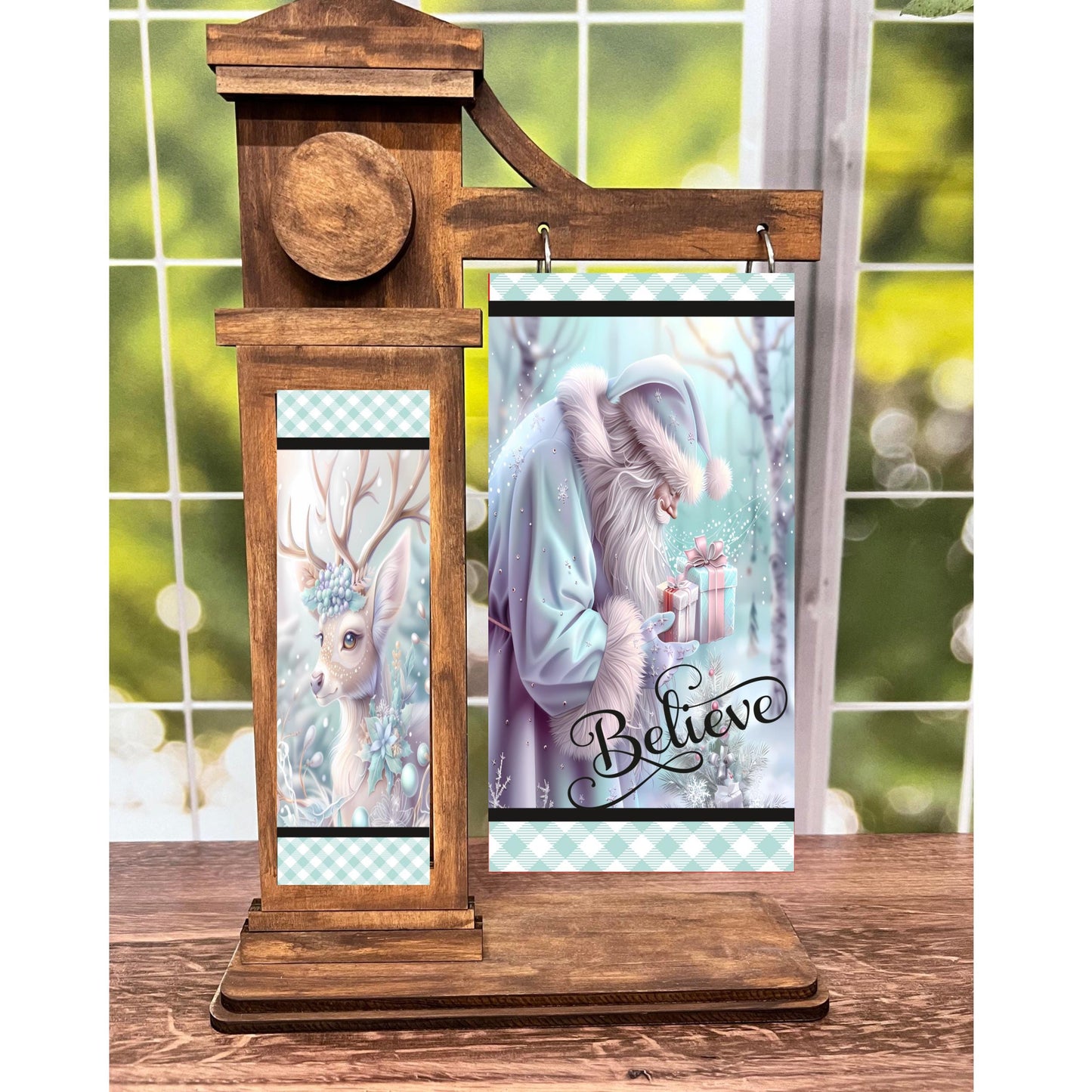 2-Piece, Customizable, Interchangeable Christmas Sign Inserts, Sublimation, Digital, PNG, Design, Download