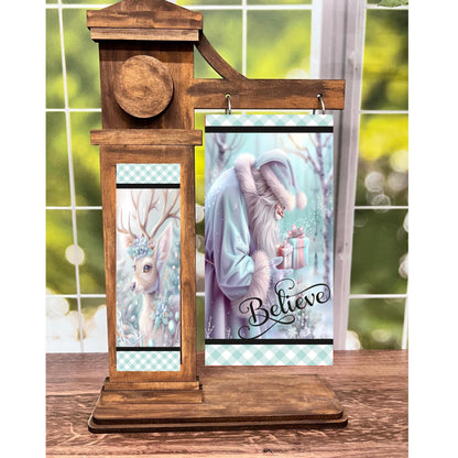 2-Piece, Customizable, Interchangeable Christmas Sign Inserts, Sublimation, Digital, PNG, Design, Download