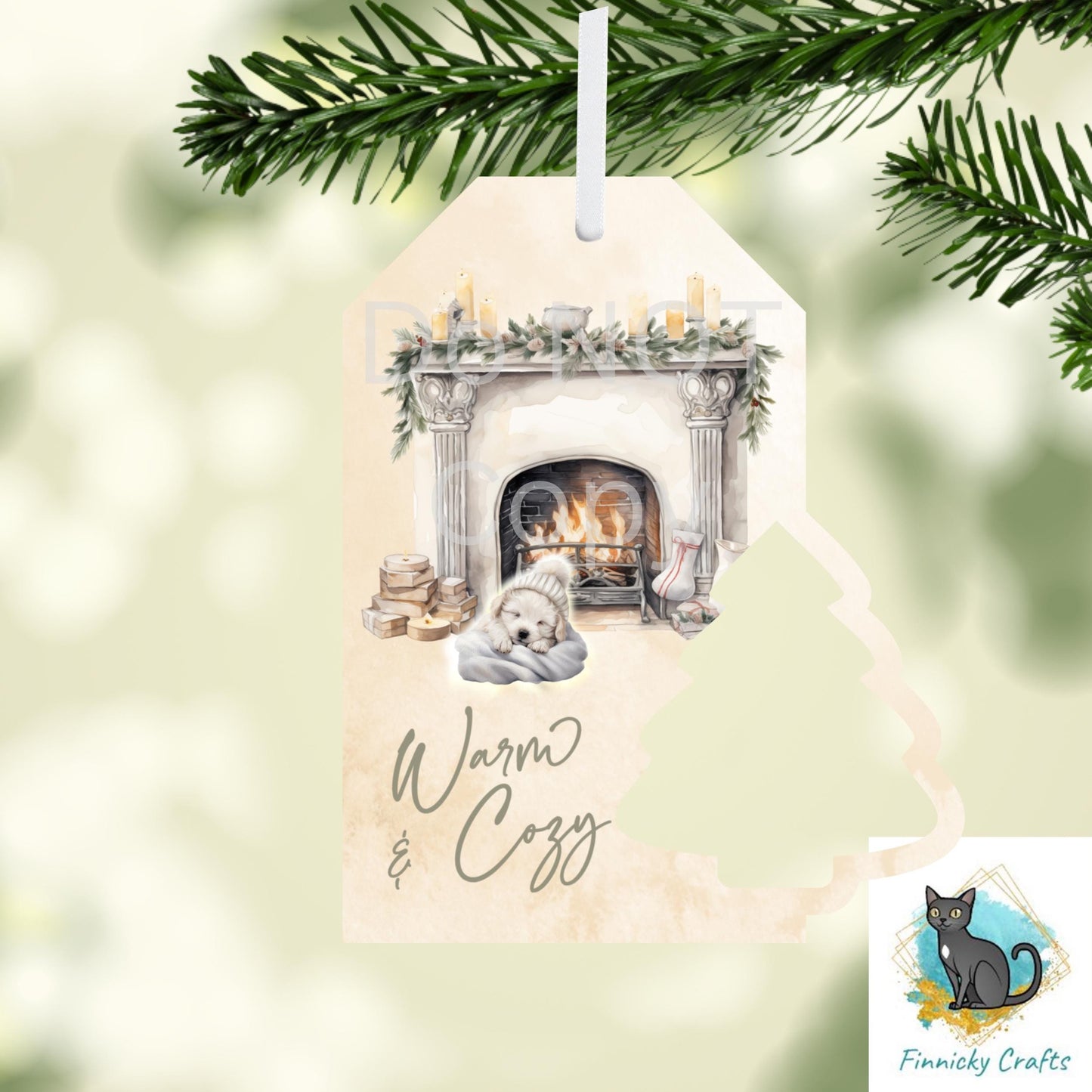 Tag with Tree Christmas Design Bundle png - Ornament - Key Ring - Bag Charm - Door Hanger