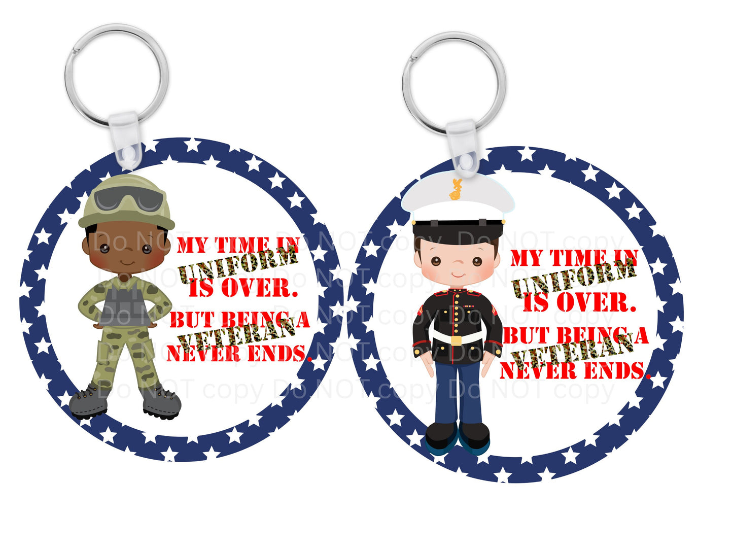Military, Veterans Day, Men, Digital, PNG, Download, Ornament, Sublimation, Coaster, Round, Badge Reel, Keyring