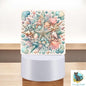 Acrylic Light Base Sublimation Design, Night light, Digital Download - Pastel, Seashells, Sandy Beach - Square Shape