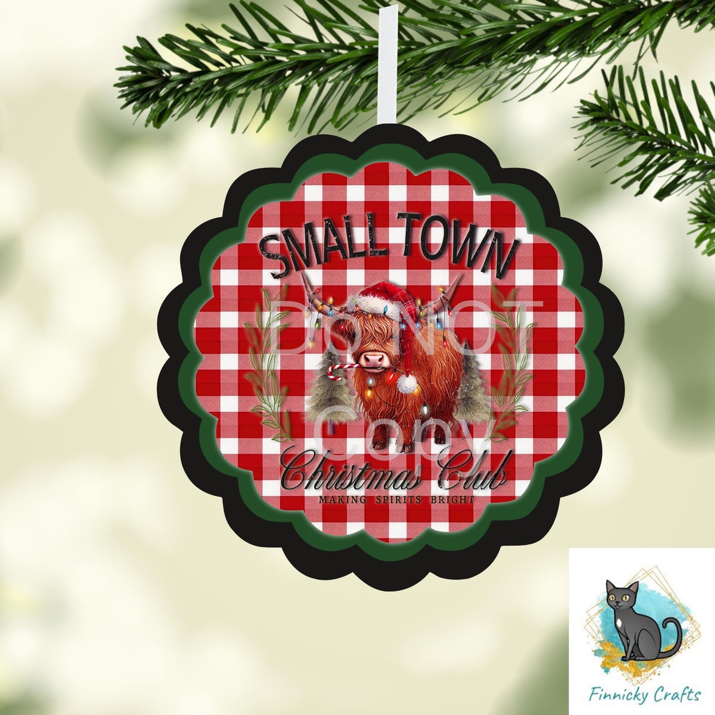 Scallop Blank, Highland Cow, Sign, Sublimation, Digital, PNG, Design, Acrylic, DTF, MDF, Nightlight, Ornament, Earrings