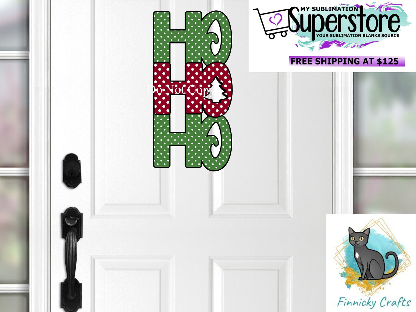 Ho Ho Ho Christmas Sublimation Design png