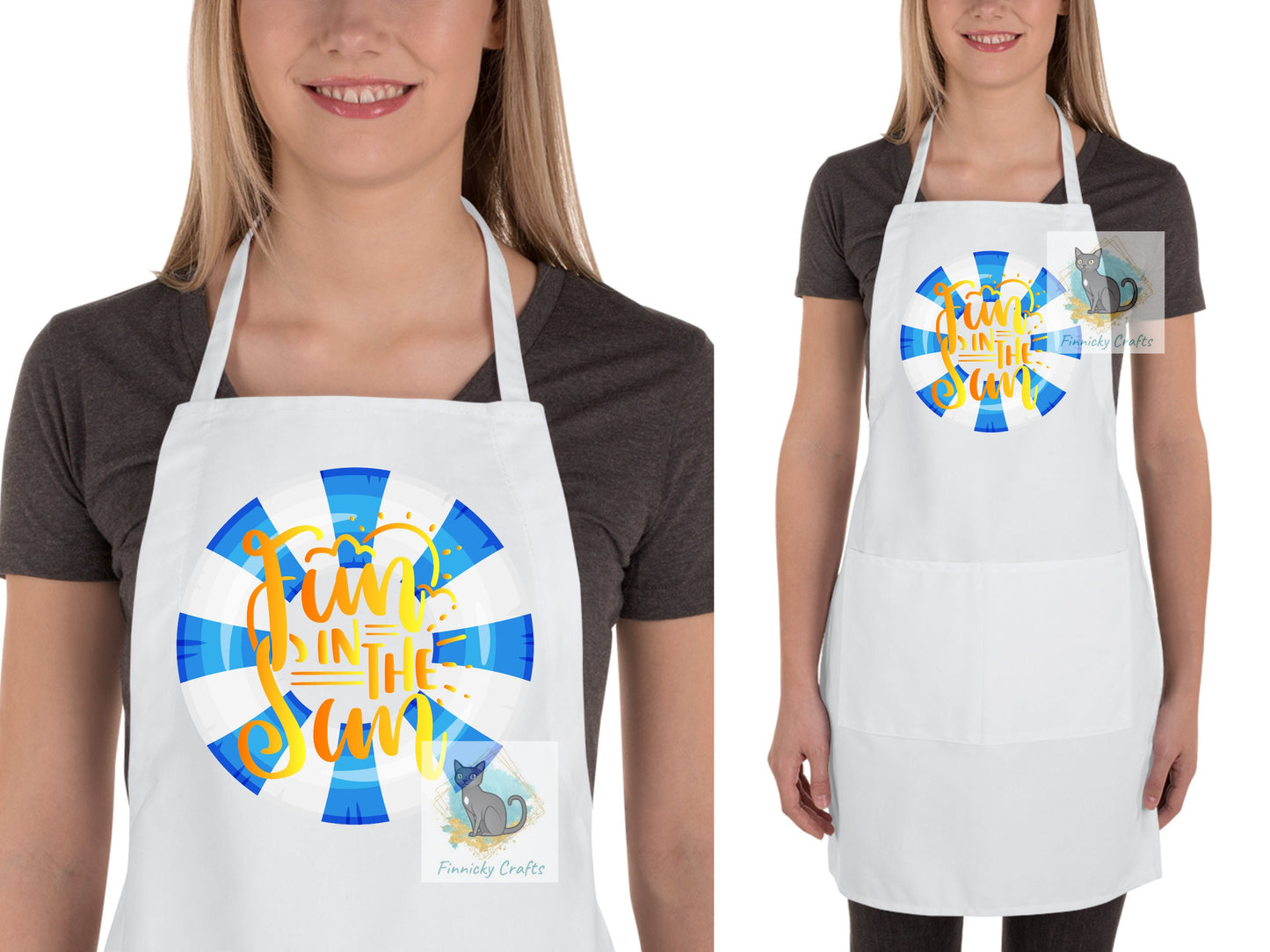 Sublimation Fun in the Sun Round Sign - T-shirt - Cap - Pillow - Apron - Coaster - Cup - Bag Design - Digital Download
