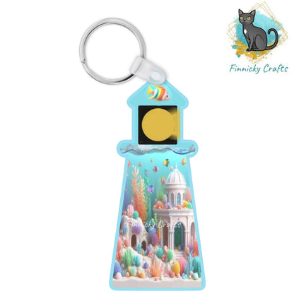 Underwater Lighthouse Sign, Nightlight, Keychain, Earrings, Sublimation, Digital, PNG, Design, Download