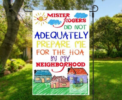 Mr. Rogers Garden Flag **Digital Design**  Mister Rogers