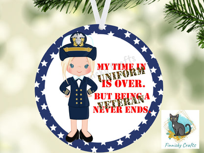 Military Bundle, Veterans Day, Women, Digital, PNG, Download, Ornament, Sublimation, Coaster, Round, Badge Reel, Keyring