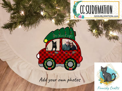 Customizable Buffalo Red Plaid Christmas Design png - Add your photos