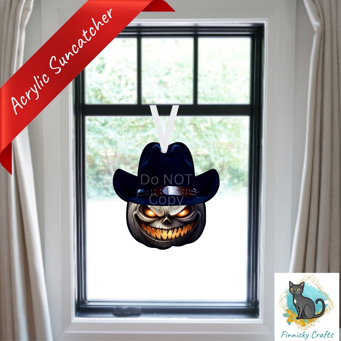 Spooky Cowboy Jack o'Lantern Bundle, Sublimation, Digital, PNG Design, Download for Earrings, Nightlight, Decor, Door Hanger, Keychain