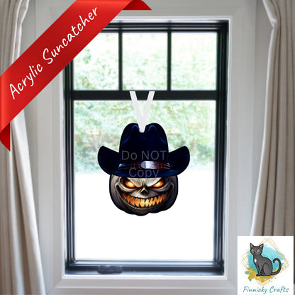 Spooky Cowboy Jack o'Lantern Bundle, Sublimation, Digital, PNG Design, Download for Earrings, Nightlight, Decor, Door Hanger, Keychain