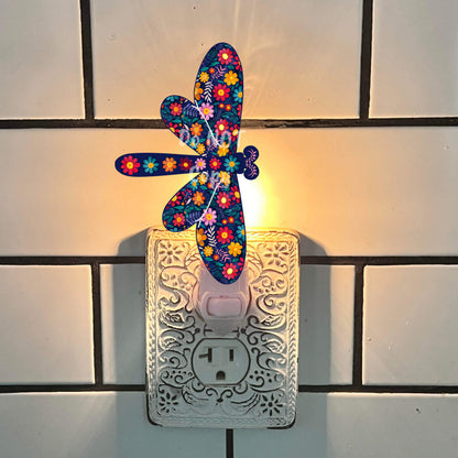 Floral Dragonfly  - Sublimation Digital Design Bundle - MDF, Acrylic, Earrings, Night Light, Bag Charms