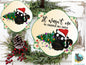 Funny Christmas Cat Door Sign PNG, It Wasn't Me the tree fainted Quatrefoil Door Sign Digital Download for Sublimation, Door Hanger PNG