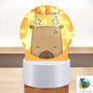 Cute Reindeer, Oh Deer, Round Light Base Acrylic, Sign, Sublimation, Digital, PNG, Design, Acrylic, Nightlight