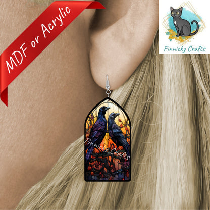Halloween Stained Glass, Church Window, Sign, Sublimation, Digital, PNG, Design, MDF, Acrylic, Nightlight, Earrings, Suncatchers