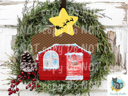 Nativity Scene/Creche, Gingerbread House, Red House Christmas Ornament, Earrings, Badge Reel, Decor, Decoration png