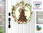 Funny Christmas Cat Door Sign PNG, It Wasn't Me Round Door Sign Digital Download for Sublimation, Door Hanger PNG