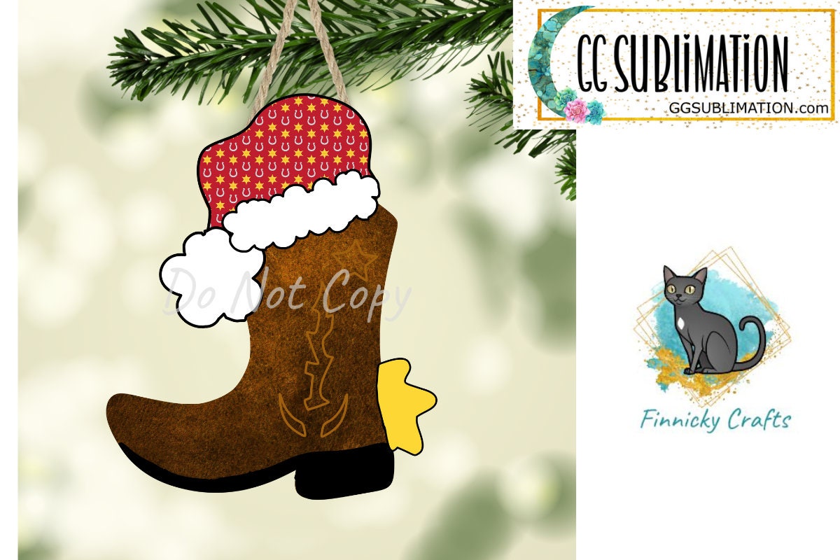 Cowboy Book with Santa Hat Christmas Design png