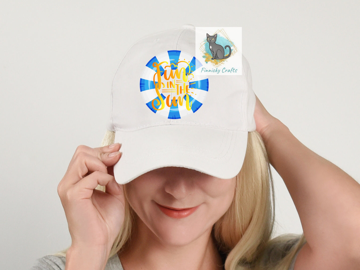 Sublimation Fun in the Sun Round Sign - T-shirt - Cap - Pillow - Apron - Coaster - Cup - Bag Design - Digital Download