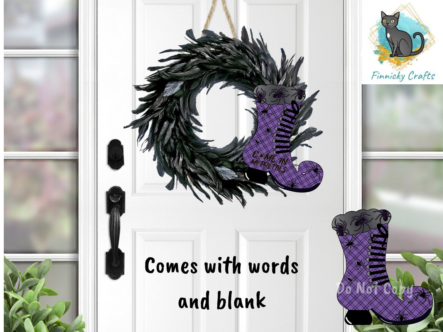 Fall, Halloween, Witch's Boot, Spooky, Spiders Welcome, Earrings, Door Wall Hanger, Sublimation, Digital, PNG, Design, Download Only, Tiered