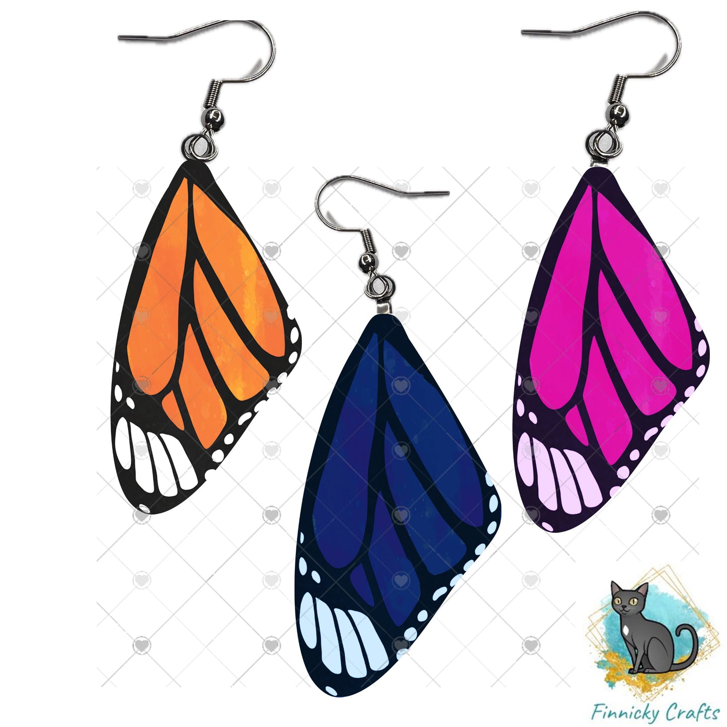 Butterfly Wing Shape, Monarch butterfly, Sublimation, Digital, PNG, Design, Download