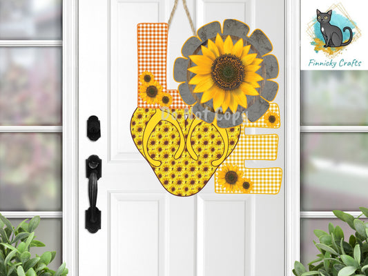 Love, Windmill, Flip Flops, Sunflowers, Fall, Sublimation, Tiered Tray Decor, Digital, PNG, Design, Download, Door Hanger, earrings