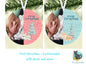 Customizable/Personalizable First Christmas Ornament png - Baby Ornament - Round Shape - Christmas gift - With and without animals