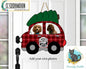 Customizable Here Comes Santa Paws Red Plaid Christmas Design png - Add your photos