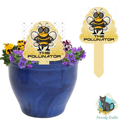 Dollar Deal - Firefly Mason Jar, Brightly Colored Butterfly, Beehive Plant Stake, Sublimation Digital Design Bundle - MDF, Acrylic