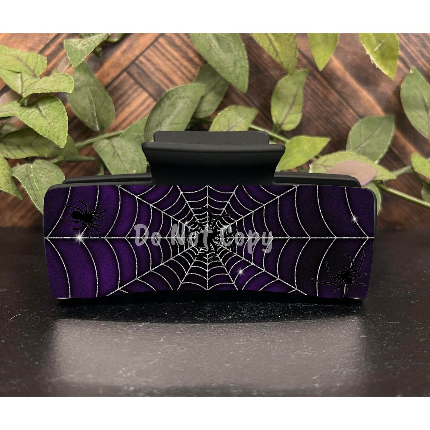 Purple Spider, Halloween, Spiderweb Large hair clip, small hair clip, earrings, sublimation, png