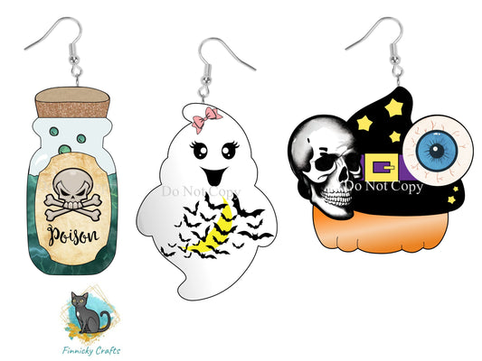 Cowboy Ghost Sublimation Digital Design Bundle