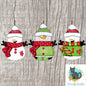 Snowman with hat and scarf - Christmas Winter Ornament, Earrings, Nightlight, Sublimation, Digital, PNG, Design, Download, MDF and Acrylic